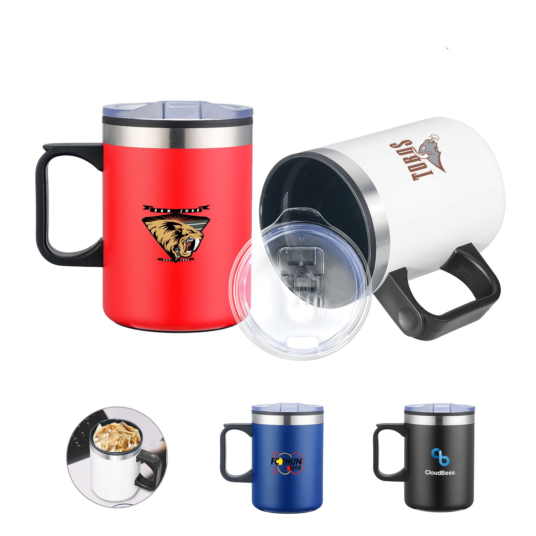 The Trooper 14oz. Double Wall Camping Mug With Handle